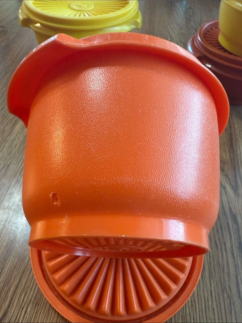 Vintage 70s Tupperware Harvest Colors Food Storage Bowls with Lids